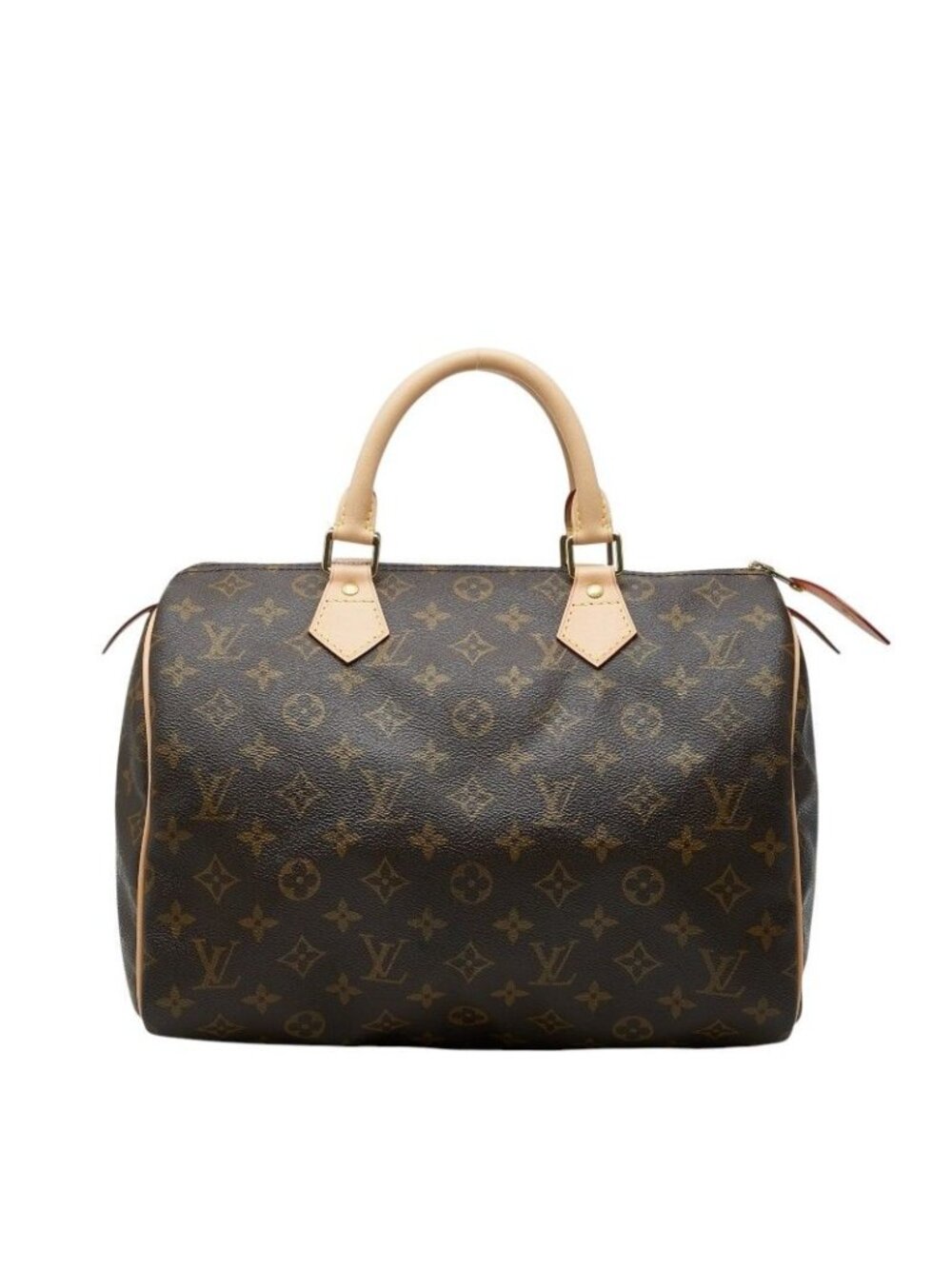 Louis Vuitton Monogram Speedy 30 Vintage Mini Boston Bag Brown Leather
